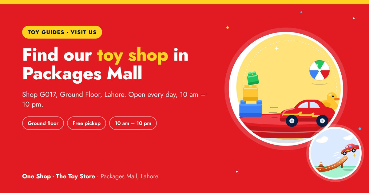 Visit us: how to find One Shop - The Toy Store in Packages Mall, Lahore
