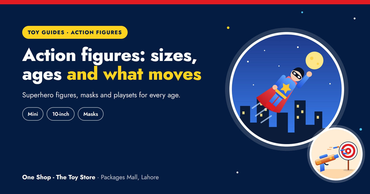 Action figures and superhero toys: sizes, ages and what moves