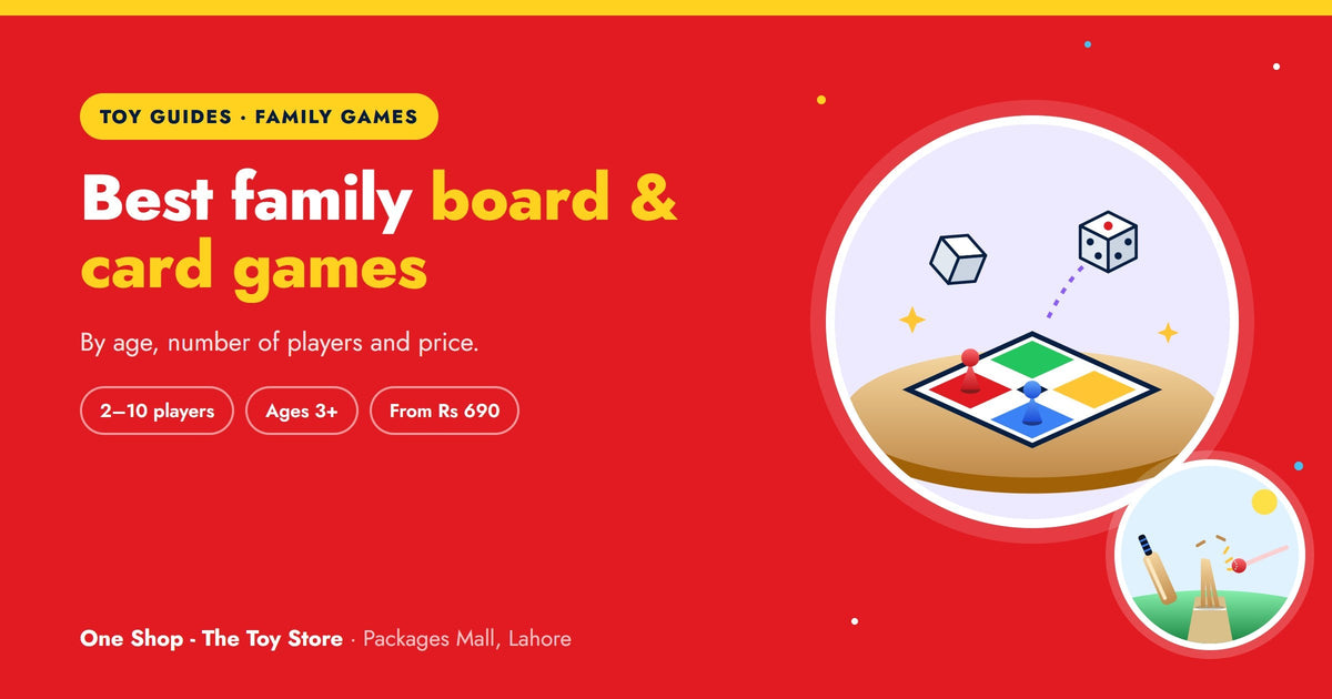 Best family board and card games in Pakistan, by age and number of players