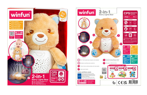 Winfun - 2 In 1 Starry Lights Bear - 000825
