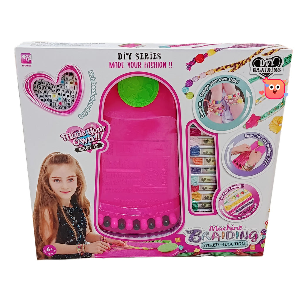 DIY machine braiding bracelet maker kit front packaging