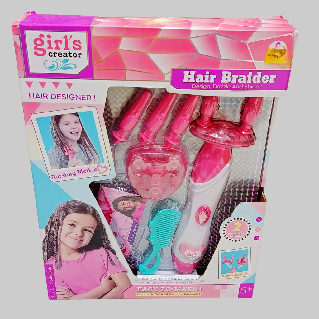Girls Creator hair braider kit front packaging