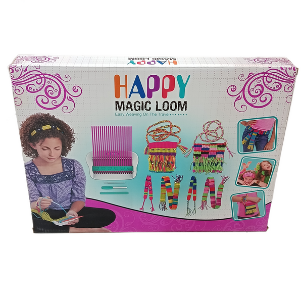 Happy Magic Loom DIY weaving kit back packaging