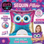 DIY Sequin Pillow Craft Kit – Make Your Own Owl Pillow with Color-Changing Sequins – Model 26882