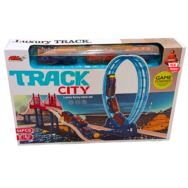 Phoenix Track City 54-piece track set packaging