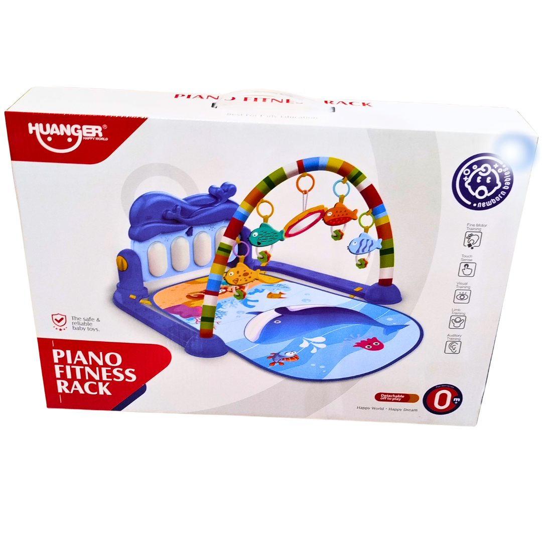 🎹 Baby Piano Fitness Rack Play Gym – Kick & Play Musical Mat with Hanging Toys (0M+) Secondary image