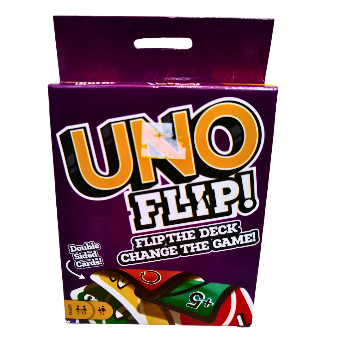 UNO Flip! Card Game – Double-Sided Cards, Light & Dark Modes | Fun Family Game for Ages 7+, 2–10 Players