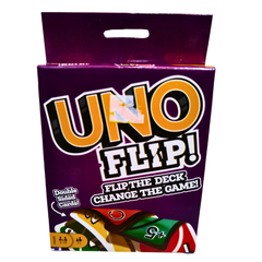 UNO Flip! Card Game – Double-Sided Cards, Light & Dark Modes | Fun Family Game for Ages 7+, 2–10 Players