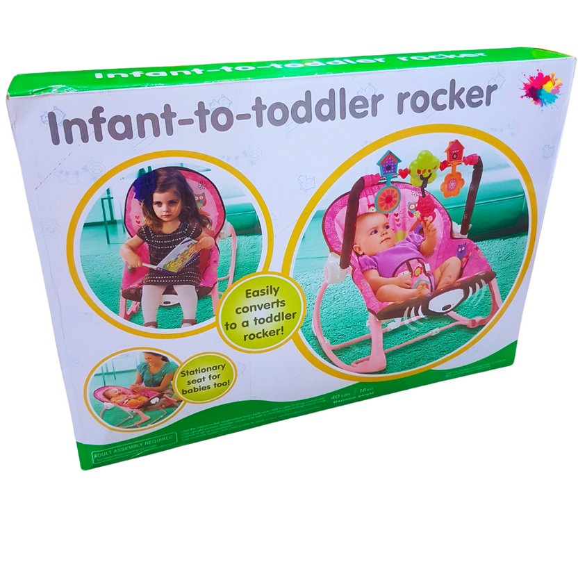 Infant-to-Toddler Rocker with Calming Vibrations and Music - For Babies and Toddlers Up to 18kg Main image