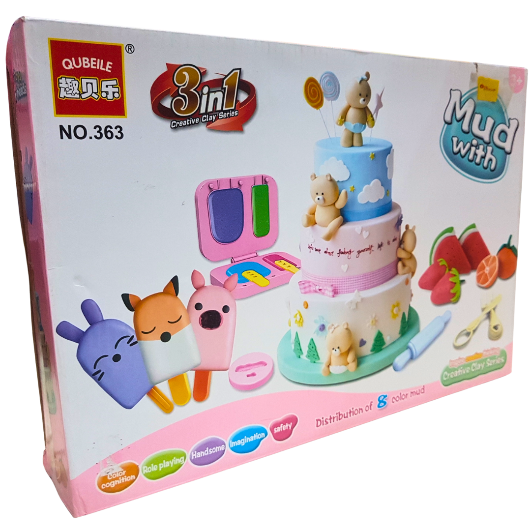 3-in-1 Creative Clay Series Set - Imaginative Cake Design Playset for Kids