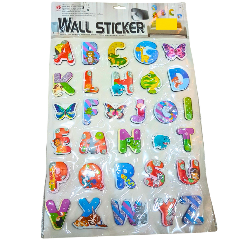 Animal Alphabet Wall Stickers – Fun & Educational Decorative Stickers for Kids' Rooms & Playrooms Main image