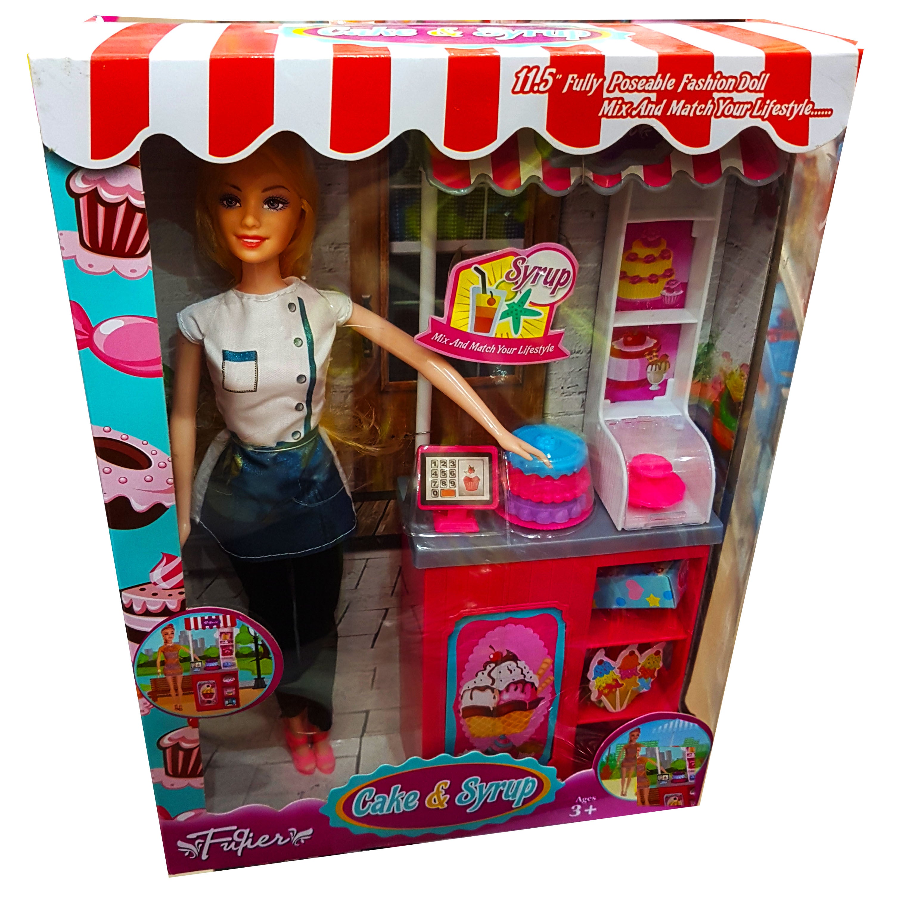 New Arrival: 11.5-Inch Fully Poseable Fashion Doll - Ideal Toy for Girls Up to 10 Years - Mix and Match Styles - Perfect Gift for Young Fashionistas Secondary image