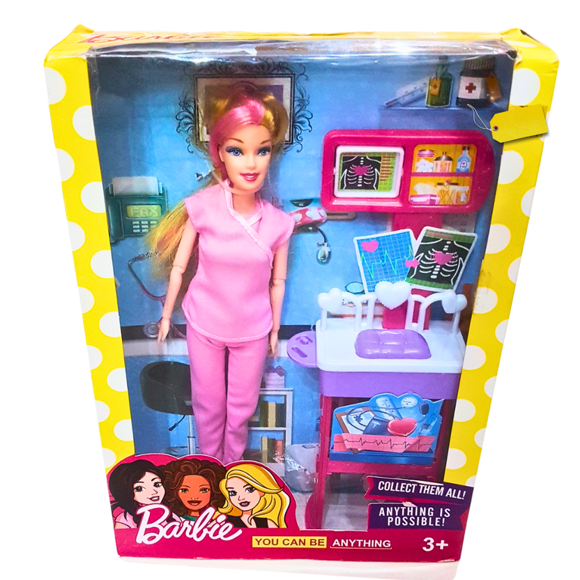 You Can Be Anything" Doll with Medical Accessories – Inspiring Role-Play for Kids (3+) Main image