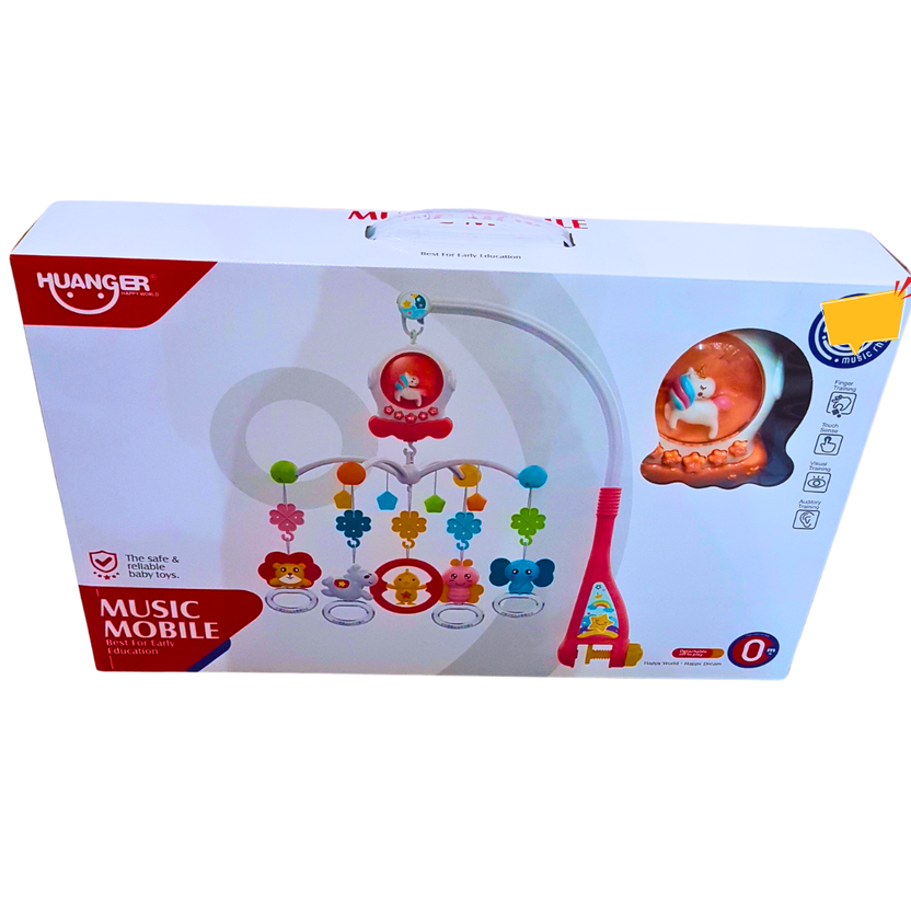 Huanger Baby Music Mobile - Rotating Hanging Toys with Soothing Lights & Melodies (0+ Months) Main image