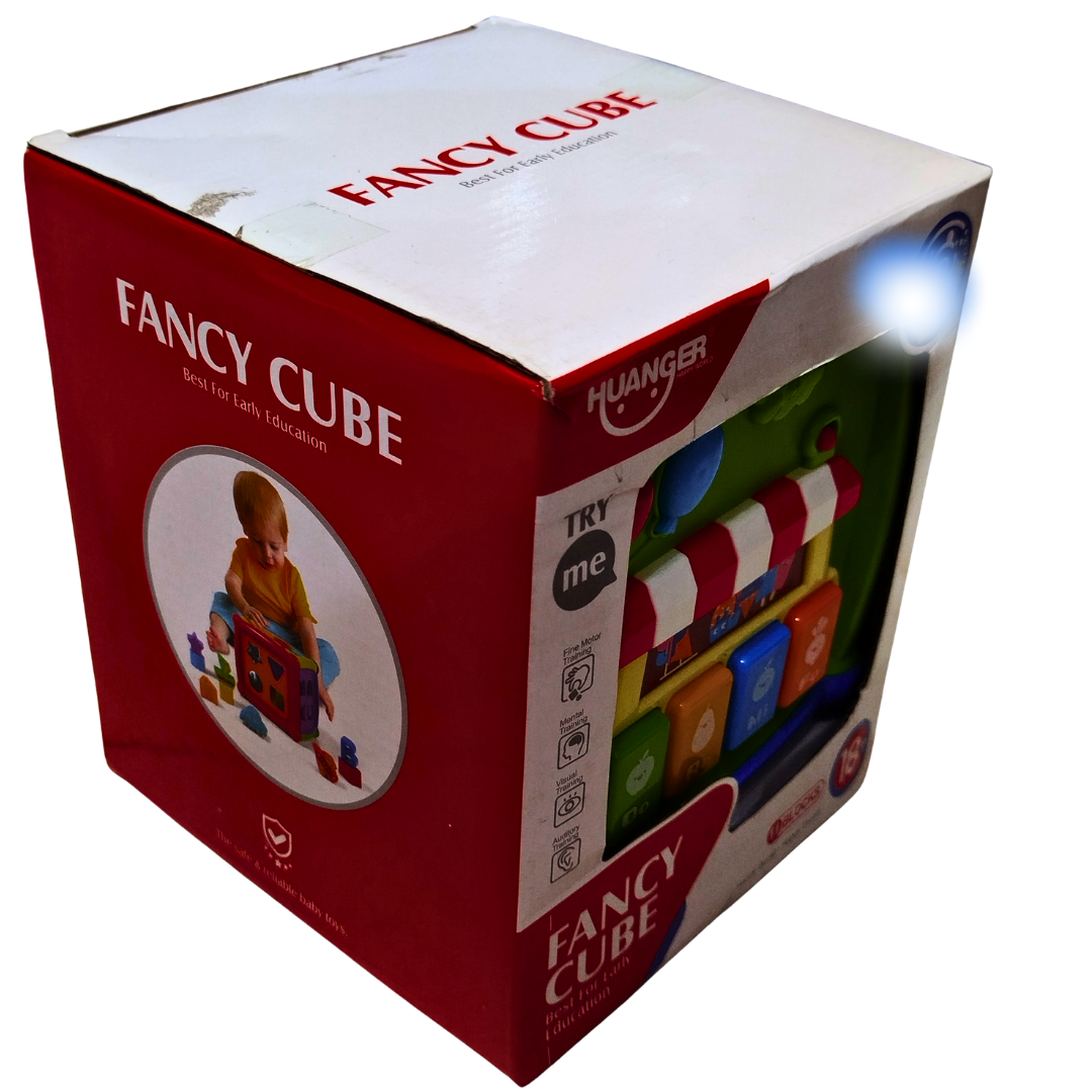 Huanger Fancy Cube Educational Toy – 11-in-1 Activity Cube for Toddlers (18+ Months) | Musical Learning Toy with Lights, Sounds & Shape Sorter Secondary image