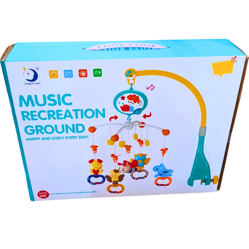 Musical Recreation Crib Mobile - Rotating Toys & Soothing Melodies for Baby Relaxation (0+ Months) Main image