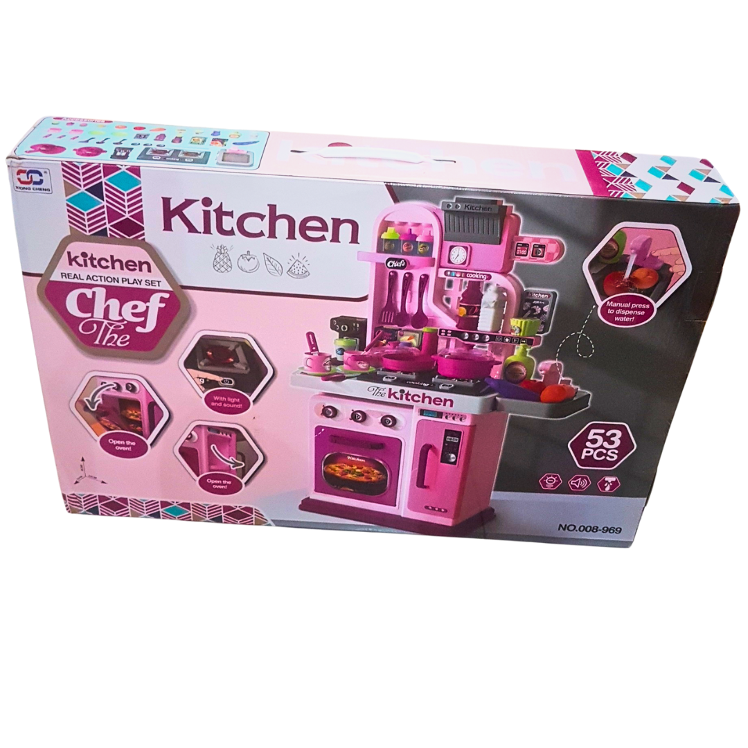 Chef The Kitchen Playset for Kids – 53-Piece Cooking Set with Lights, Sound, and Water Function – Realistic Pretend Play Kitchen (3+ Years) Secondary image