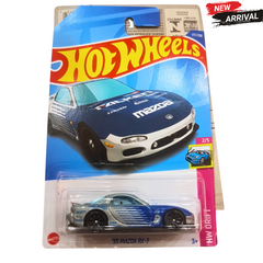 🔷 Hot Wheels ’95 Mazda RX-7 – HW Drift Series | JDM Drift Car Die-Cast Toy for Kids & Collectors (3+)