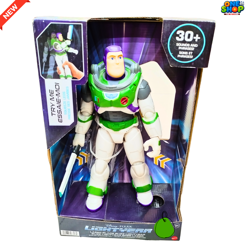Buzz Lightyear Talking Action Figure Toy for Kids – Disney Pixar Space Ranger with Lights, Sounds & Phrases | Interactive Cartoon Toy for Boys & Girls Main image