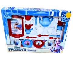 Disney Frozen II Tea Set – 20-Piece Play Tea Set for Kids with Elsa, Anna, and Olaf Designs