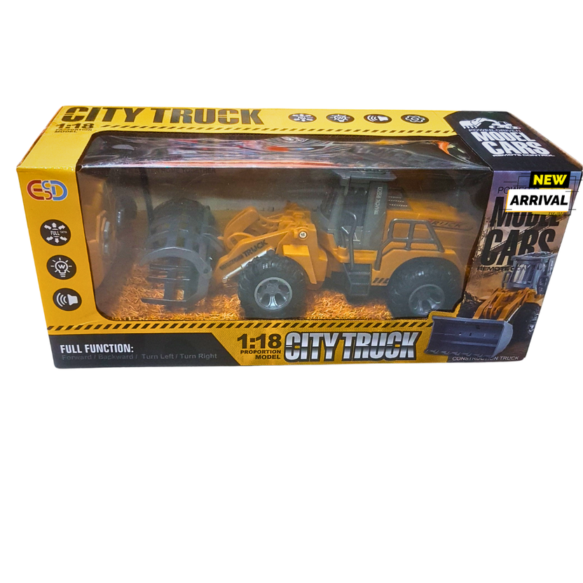 🏗️ City Truck 1:18 Scale R/C Construction Vehicle – Full Function Remote Control Loader – Lights & Sounds – Ages 6+ Main image