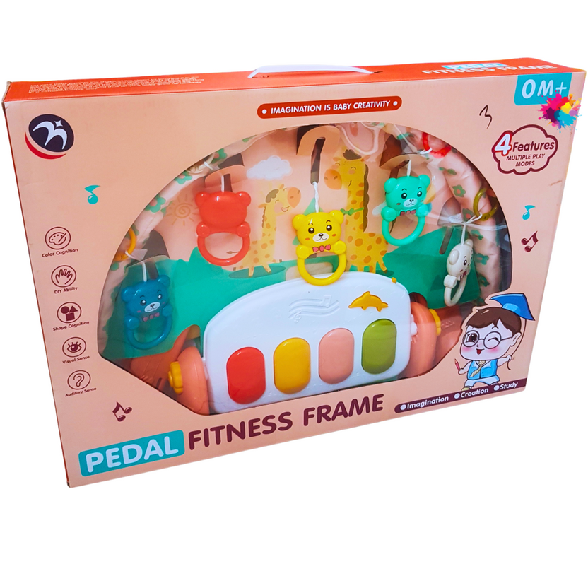 Pedal Fitness Frame for Infants - Interactive Play Gym with Music and Toys Main image
