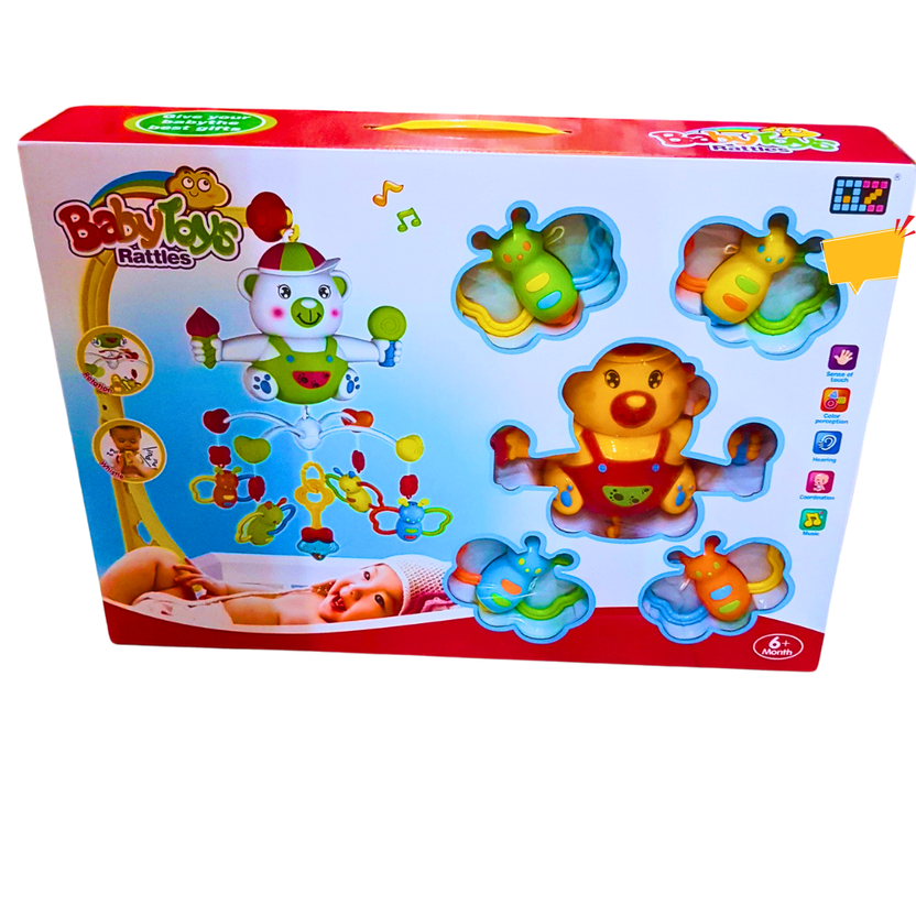 Baby Love Rattles Set - Musical Hanging Toys & Interactive Play for Sensory Development (6+ Months) Main image