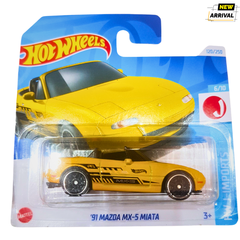 Hot Wheels '91 Mazda MX-5 Miata – J-Imports Series Die-Cast Toy Car – Collectible and Racing Fun for Kids (3+ Years)