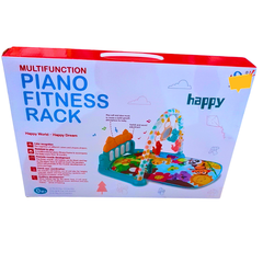 Multifunction Baby Piano Fitness Rack - Activity Gym with Music, Lights & Hanging Toys (0+ Months)