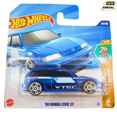 Hot Wheels '90 Honda Civic EF – 70s vs 90s Series Die-Cast Model Car – Racing and Collectible Toy for Kids (3+ Years)