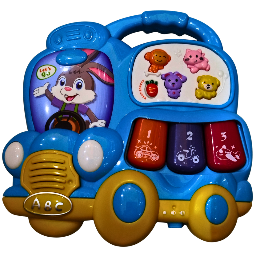 Baby Musical Car Toy – Light & Sound Educational Vehicle Toy | Early Learning Toy for Infants & Toddlers (Each Sold Separately) Main image