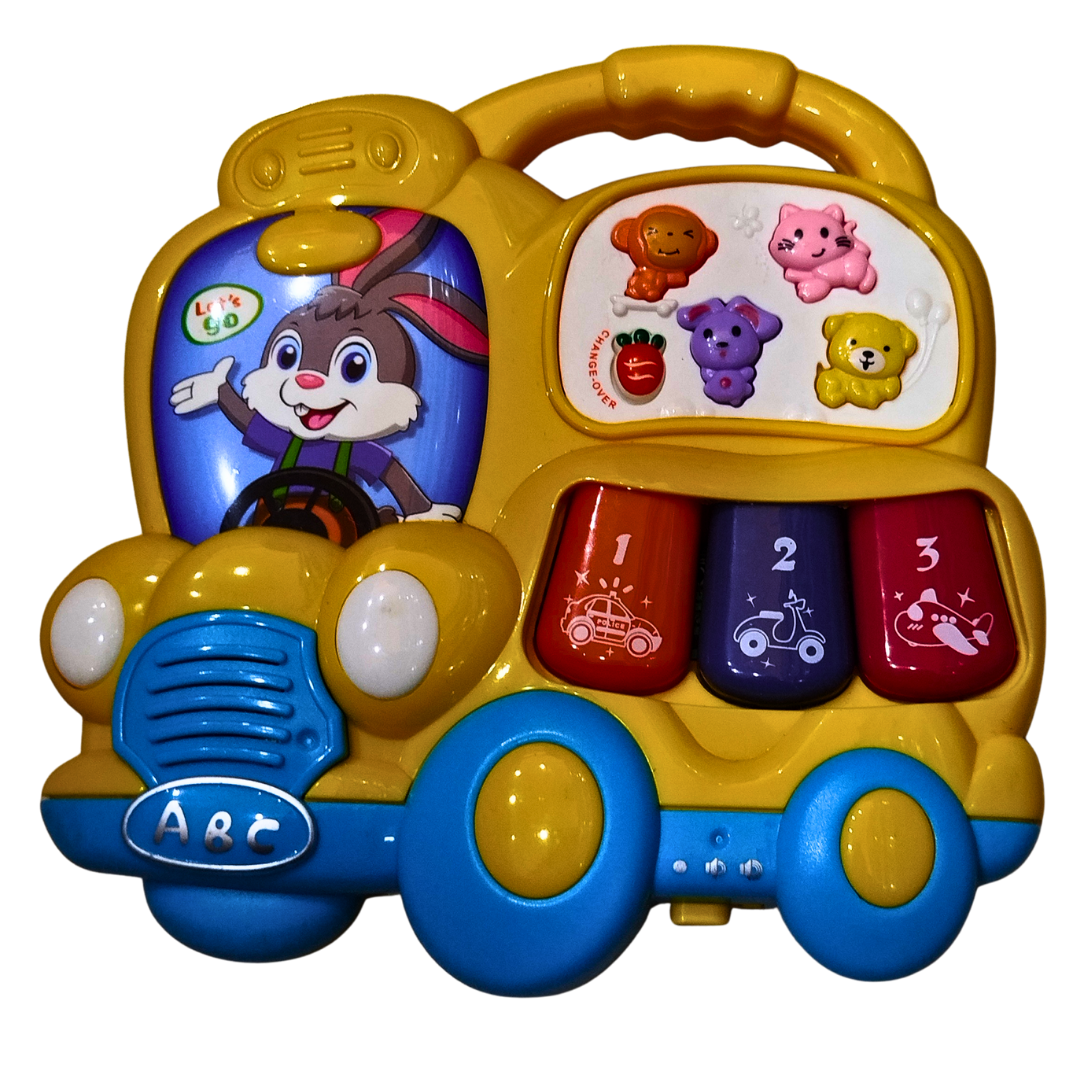 Baby Musical Car Toy – Light & Sound Educational Vehicle Toy | Early Learning Toy for Infants & Toddlers (Each Sold Separately)