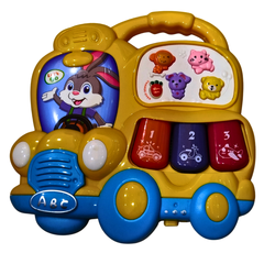 Baby Musical Car Toy – Light & Sound Educational Vehicle Toy | Early Learning Toy for Infants & Toddlers (Each Sold Separately)