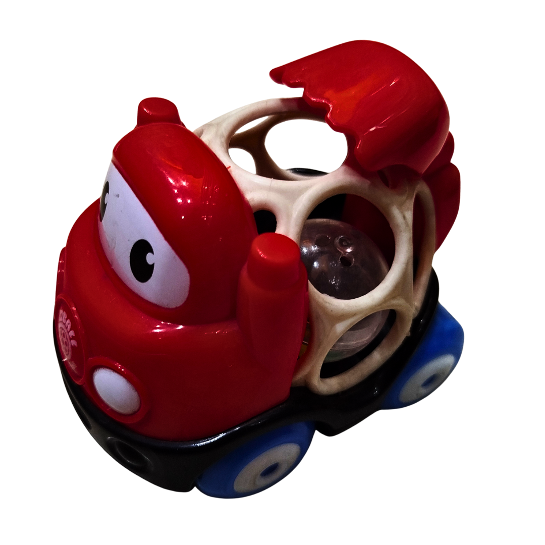 Baby Rattle Car Toy – Soft Grip Rolling Car with Sound Ball | Early Learning Push & Go Toy for Infants (Each Sold Separately)