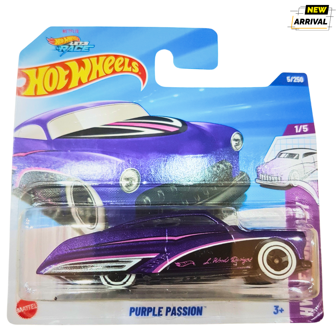 Hot Wheels Purple Passion – Classic Cruise Die-Cast Collectible Car – Stylish Racing Fun for Kids (3+ Years)