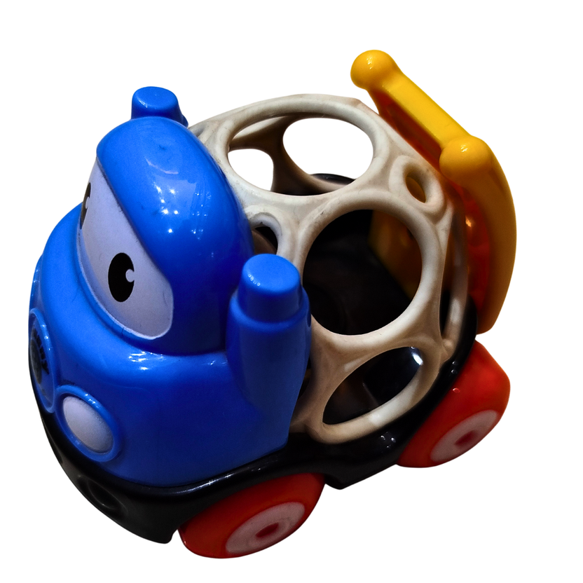 Baby Rattle Car Toy – Soft Grip Rolling Car with Sound Ball | Early Learning Push & Go Toy for Infants (Each Sold Separately) Main image