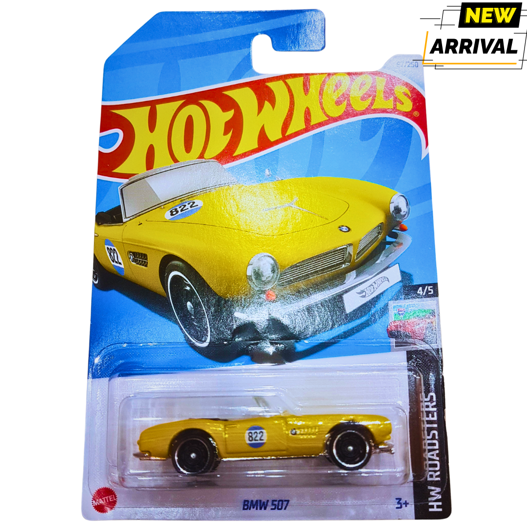 Hot Wheels BMW 507 – Yellow Vintage Convertible Die-Cast 2024 | One Toy Store