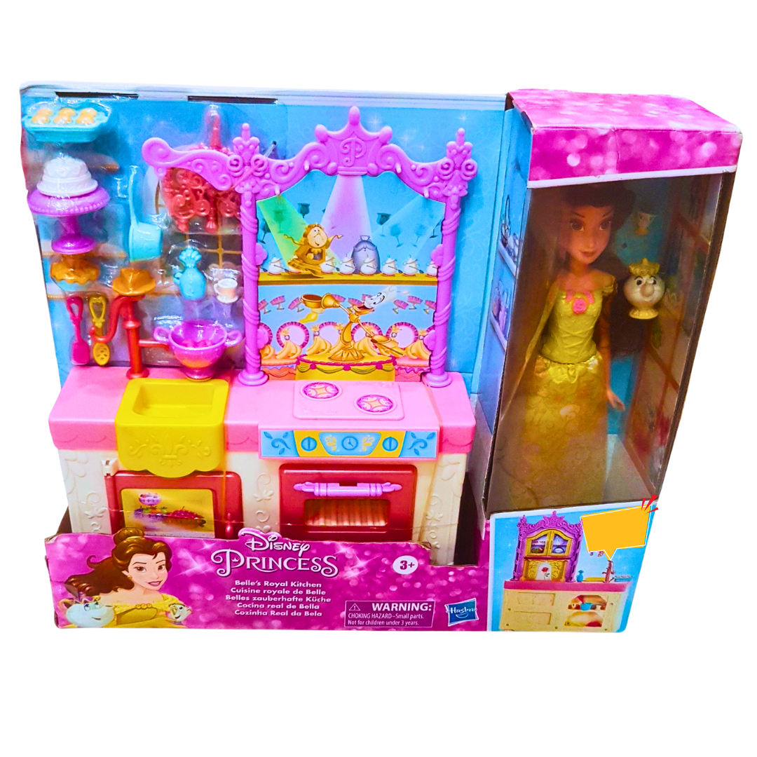 Disney Princess Belle's Royal Kitchen Playset - Interactive Doll & Kitchen Accessories | Fun Roleplay for Kids 3+ Main image