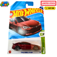 Hot Wheels Tesla Model S Plaid Die-Cast Car – Electric EV Toy Car for Kids | HW Green Speed Series Pakistan
