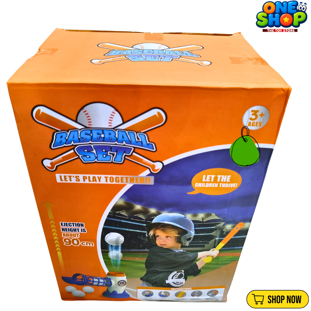 Kids Baseball Batting Set with Automatic Ball Launcher – Indoor & Outdoor Sports Toy for Boys & Girls | Baseball Training Game Ages 3+