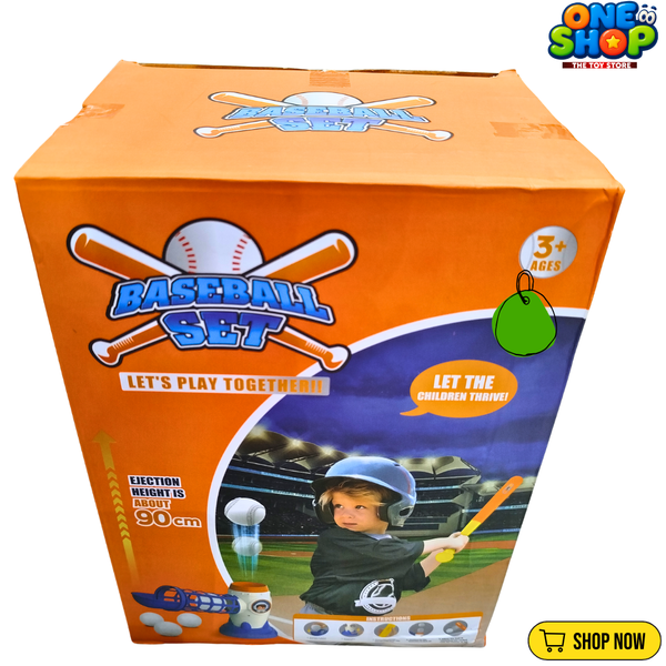 Kids Baseball Batting Set with Automatic Ball Launcher – Indoor & Outdoor Sports Toy for Boys & Girls | Baseball Training Game Ages 3+