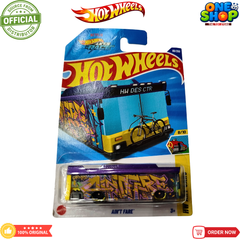 Hot Wheels Ain’t Fare Die-Cast Bus – HW Metro Graffiti Bus Toy Vehicle for Kids & Collectors