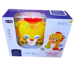 Abero Cute Lion Ball Popper – Musical Shape Sorter Toy for Babies 12+ Months | Interactive Learning & Movement Toy