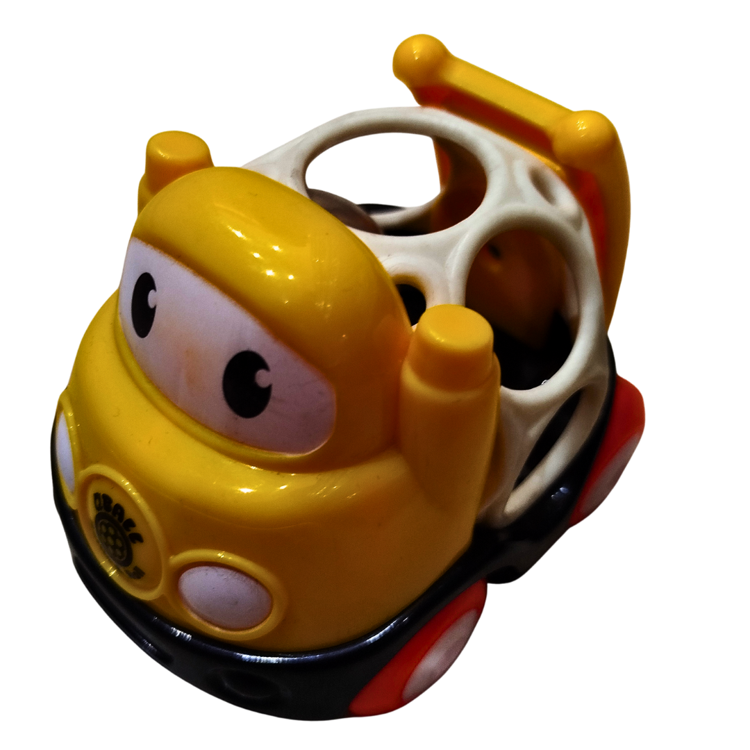 Baby Rattle Car Toy – Soft Grip Rolling Car with Sound Ball | Early Learning Push & Go Toy for Infants (Each Sold Separately)