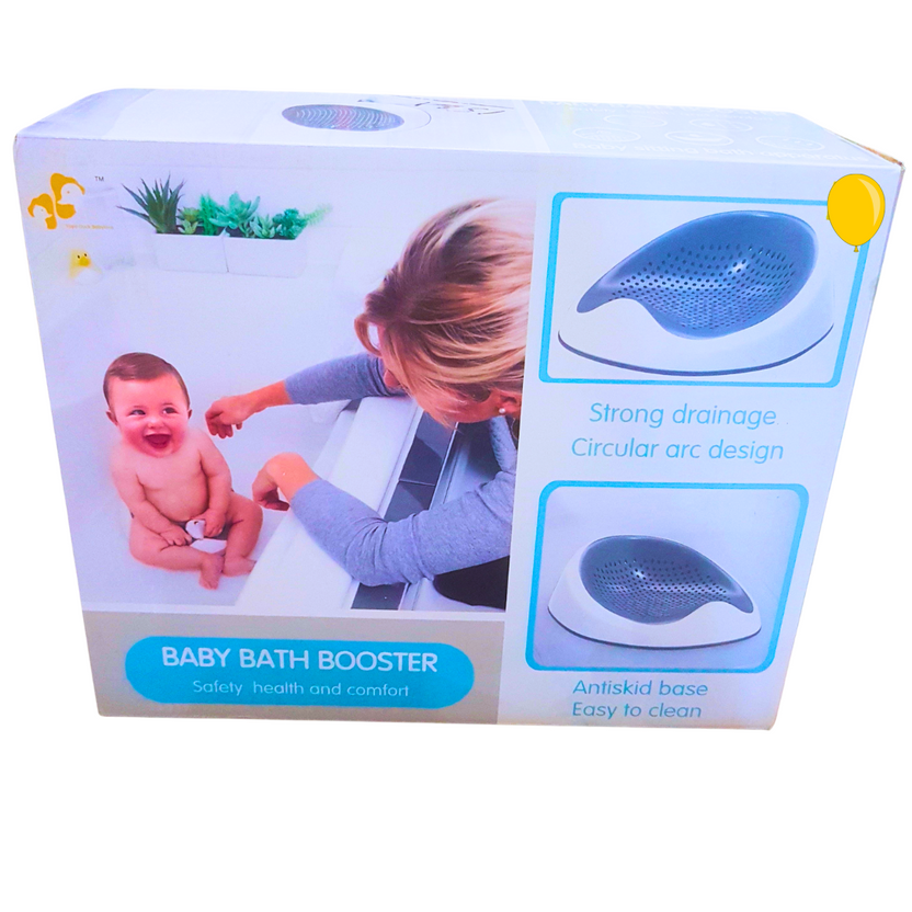Baby Bath Booster Seat | Safe and Comfortable Baby Bath Support with Anti-Skid Base | 0+ Months Main image