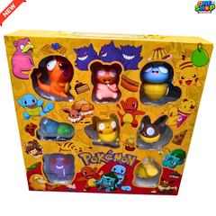 Pokemon Mini Action Figure Set for Kids – Pikachu, Charmander, Squirtle & Friends Collectible Cartoon Toys | Anime Character Gift Box for Boys & Girls