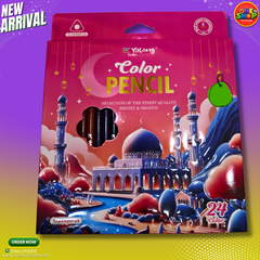 Yalong 24 Colors Premium Color Pencils Set for Kids – Bright & Smooth Coloring Pencils for School Art Supplies in Pakistan