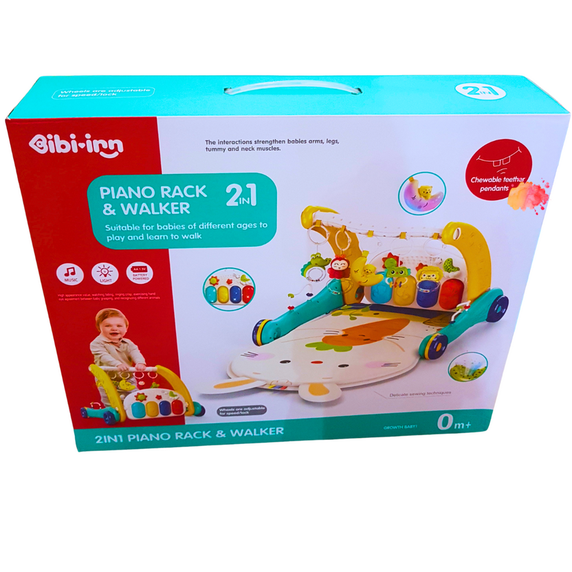 2-in-1 Piano Rack & Walker - Interactive Music and Learning Walker for Babies 0 Months+ Main image