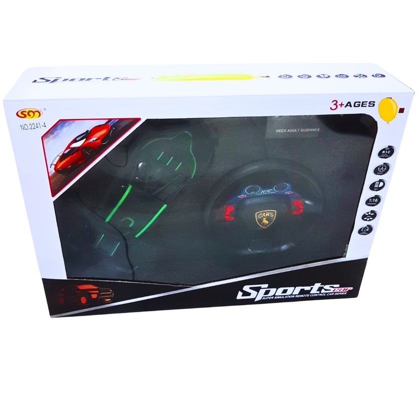 Stylish Sports RC Car with Realistic Design – 1:16 Scale Remote-Controlled Car for Kids (Ages 3+) Main image