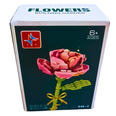 Flower Building Blocks – Red Rose Construction Toy (Ages 6+) each sold separately